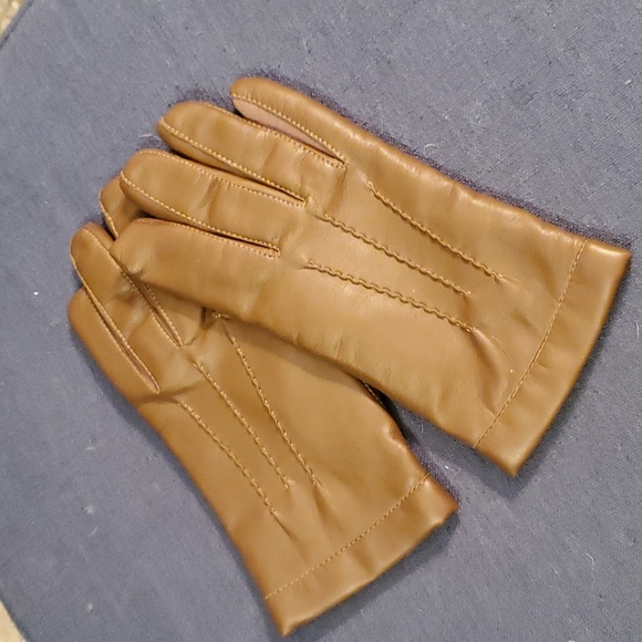 vegan Accessories Downholme Vegan Leather Gloves For Men Brown